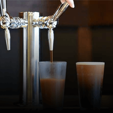 Serve Nitro Cold Brew Coffee from our A Head for Profits Pouring Equipment Nitro Cold Brew On Tap