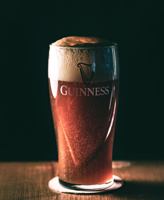 A pint of Guinness, a traditional St. Patrick’s Day beer
